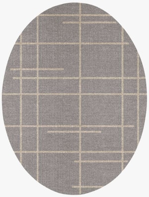 Fuse Oval Flatweave New Zealand Wool custom handmade rug