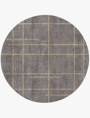 Fuse Round Flatweave Bamboo Silk custom handmade rug