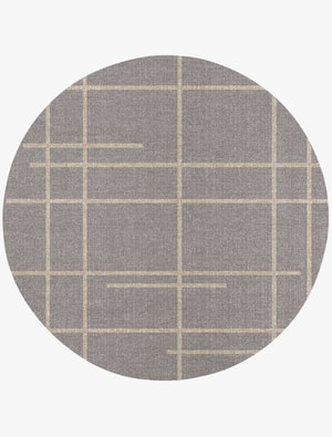 Fuse Round Flatweave New Zealand Wool custom handmade rug