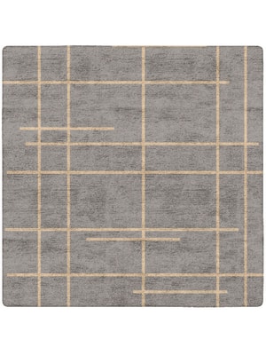 Fuse Square Hand Tufted Bamboo Silk custom handmade rug