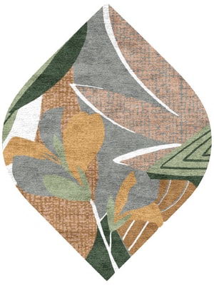 Garth Ogee Hand Knotted Bamboo Silk custom handmade rug