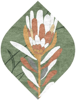Gladdon Ogee Hand Knotted Bamboo Silk custom handmade rug