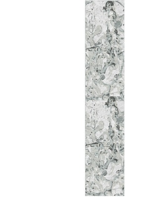 Glass Art Runner Hand Knotted Tibetan Wool custom handmade rug