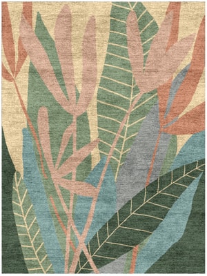Goldenrod Rectangle Hand Knotted Bamboo Silk custom handmade rug