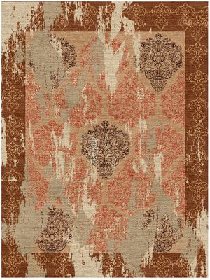 Gossamer Rectangle Hand Knotted Tibetan Wool custom handmade rug
