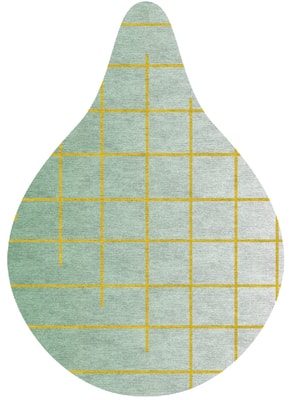 Grass Drop Hand Knotted Bamboo Silk custom handmade rug
