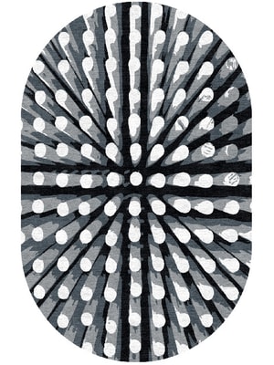 Grey Nucleus Capsule Hand Knotted Tibetan Wool custom handmade rug