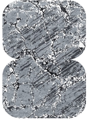 Grey Sear Eight Hand Knotted Bamboo Silk custom handmade rug