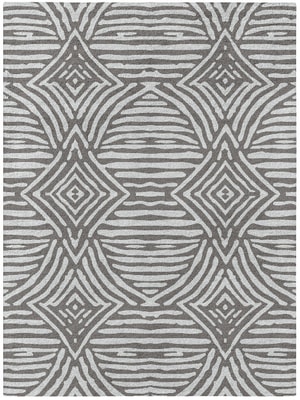 Gun Metal Rectangle Hand Tufted Pure Wool custom handmade rug