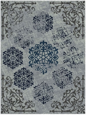 Hachure Rectangle Hand Knotted Tibetan Wool custom handmade rug