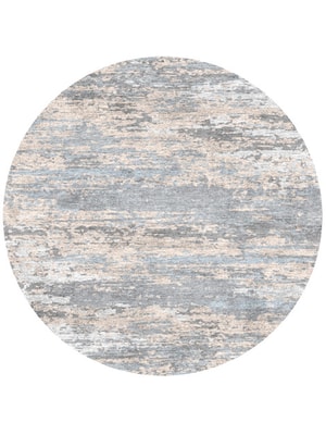 Haze Round Hand Knotted Bamboo Silk custom handmade rug