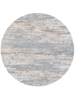 Haze Round Hand Knotted Tibetan Wool custom handmade rug
