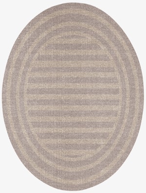 Hazel Oval Flatweave New Zealand Wool custom handmade rug