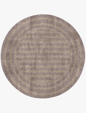 Hazel Round Flatweave Bamboo Silk custom handmade rug