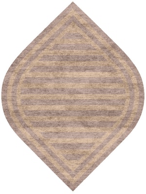 Hazel Ogee Hand Knotted Bamboo Silk custom handmade rug