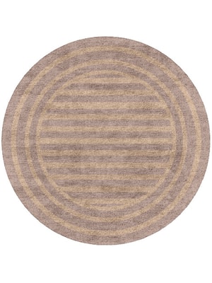 Hazel Round Hand Tufted Bamboo Silk custom handmade rug