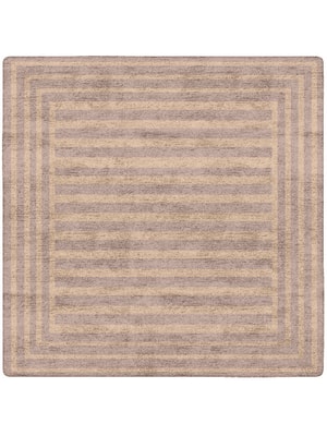 Hazel Square Hand Tufted Bamboo Silk custom handmade rug
