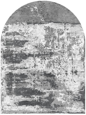 Heat Waves Arch Hand Knotted Bamboo Silk custom handmade rug