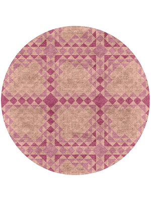 Hesphoros Round Hand Tufted Bamboo Silk custom handmade rug