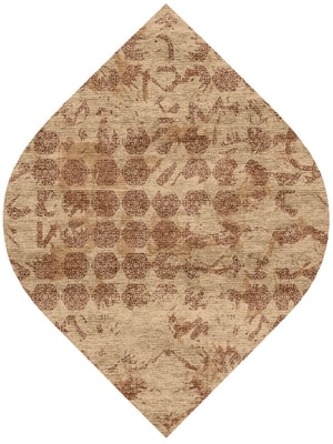 Hex Rows Ogee Hand Knotted Bamboo Silk custom handmade rug