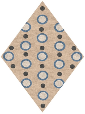 Hoop Diamond Hand Knotted Tibetan Wool custom handmade rug