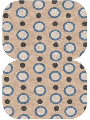 Hoop Eight Hand Knotted Tibetan Wool custom handmade rug