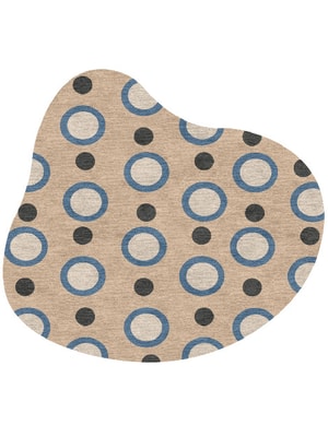 Hoop Splash Hand Knotted Tibetan Wool custom handmade rug