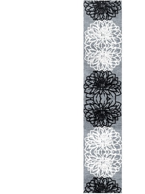 Hygge Grey Runner Hand Knotted Bamboo Silk custom handmade rug