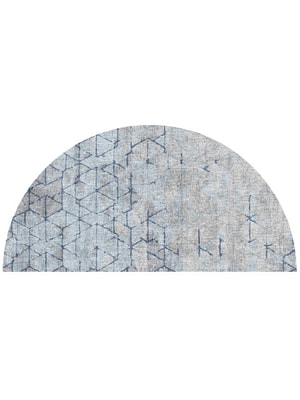 Ibrat Halfmoon Hand Knotted Bamboo Silk custom handmade rug