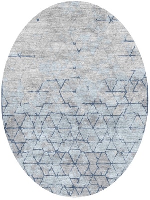Ibrat Oval Hand Knotted Bamboo Silk custom handmade rug