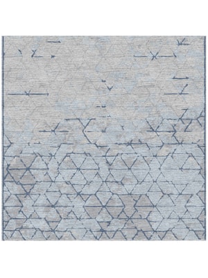 Ibrat Square Hand Knotted Tibetan Wool custom handmade rug