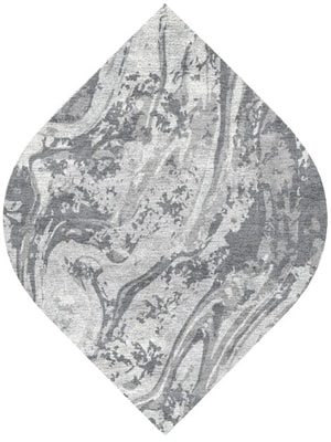 Iceberg Ogee Hand Knotted Bamboo Silk custom handmade rug