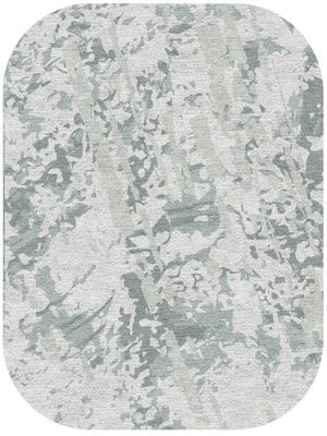 Icicles Oblong Hand Knotted Tibetan Wool custom handmade rug