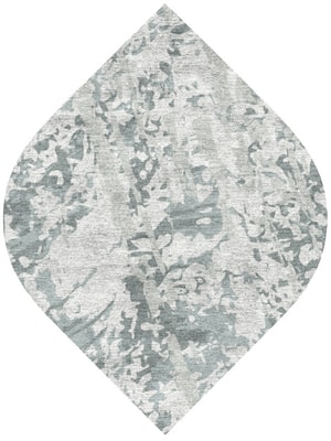 Icicles Ogee Hand Knotted Bamboo Silk custom handmade rug