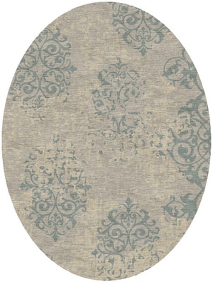 Iden Oval Hand Knotted Tibetan Wool custom handmade rug