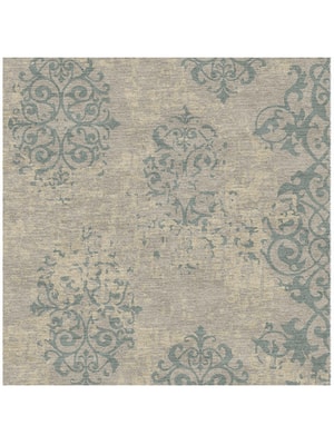 Iden Square Hand Knotted Tibetan Wool custom handmade rug