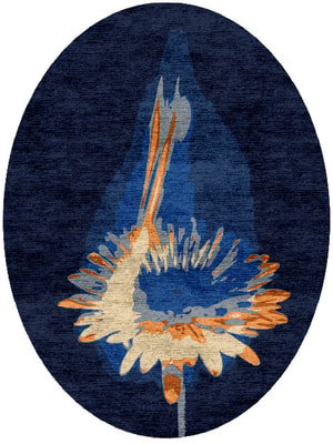 Ignis Oval Hand Knotted Bamboo Silk custom handmade rug