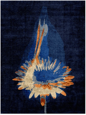 Ignis Rectangle Hand Knotted Bamboo Silk custom handmade rug