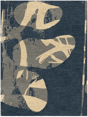 Imprint Rectangle Hand Knotted Tibetan Wool custom handmade rug