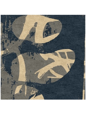 Imprint Square Hand Knotted Tibetan Wool custom handmade rug