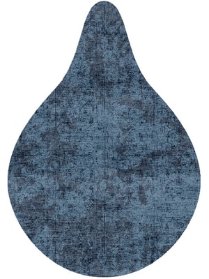 Inked Drop Hand Knotted Bamboo Silk custom handmade rug