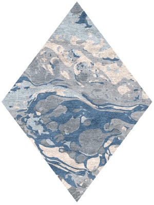 Iron Ores Diamond Hand Knotted Bamboo Silk custom handmade rug