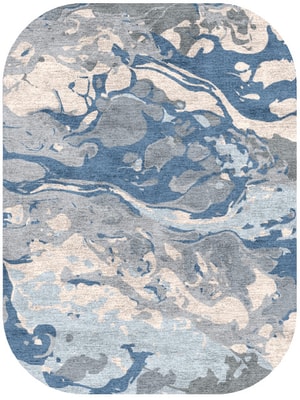Iron Ores Oblong Hand Knotted Bamboo Silk custom handmade rug