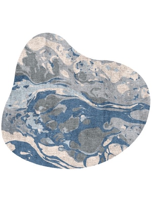 Iron Ores Splash Hand Knotted Bamboo Silk custom handmade rug