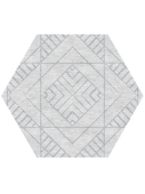 Jack Hexagon Hand Knotted Tibetan Wool custom handmade rug