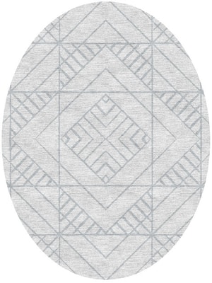 Jack Oval Hand Knotted Tibetan Wool custom handmade rug