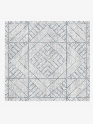 Jack Square Hand Knotted Bamboo Silk custom handmade rug