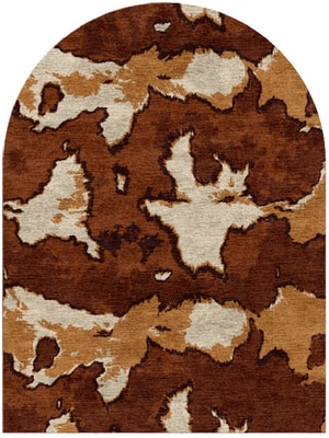 Jersey Cow Arch Hand Knotted Bamboo Silk custom handmade rug