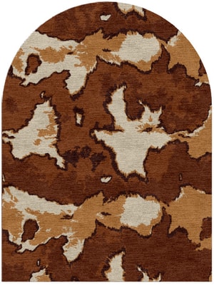 Jersey Cow Arch Hand Knotted Tibetan Wool custom handmade rug