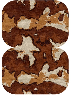 Jersey Cow Eight Hand Knotted Bamboo Silk custom handmade rug